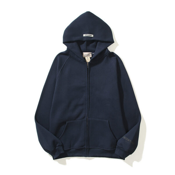 Essentials Back Logo Navy Hoodie OKZY2026544