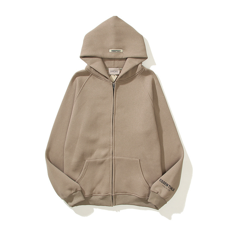 Essentials Back Logo Taupe Hoodie OKZY2026546