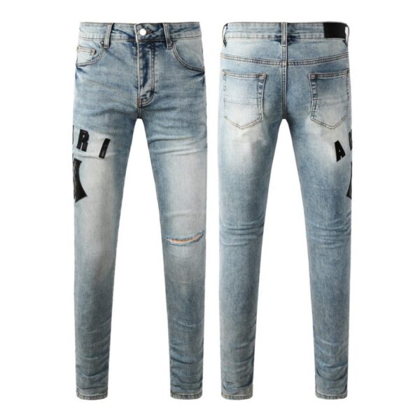 Amiri Black Letter Skinny Jeans OKZY202654