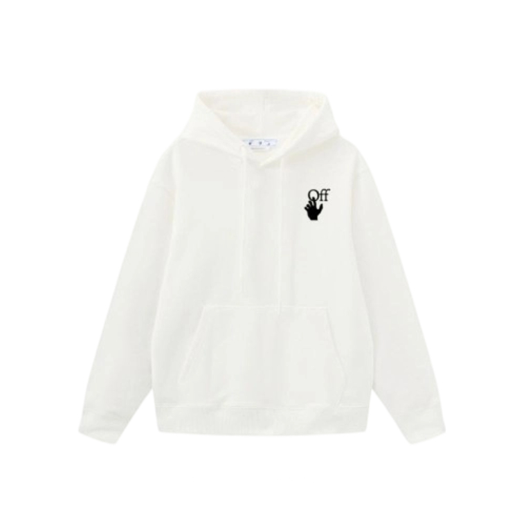 Off White Light Warning Tape Arrow Hoodie OKZY2026554