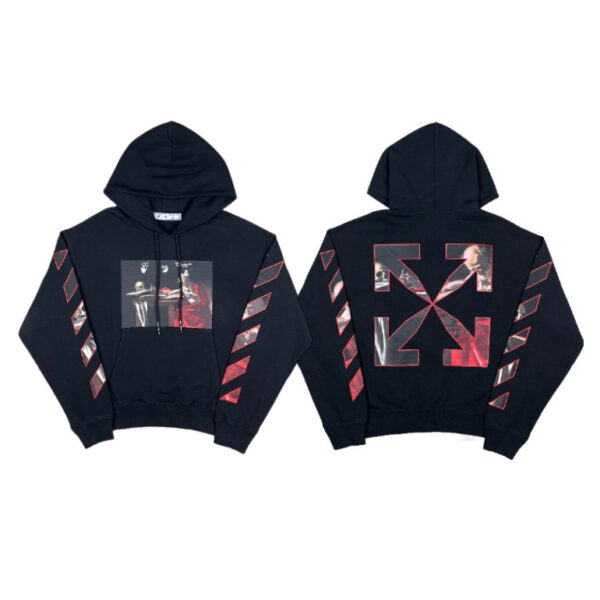 Off White Classic Oil Painting Arrow Hoodie OKZY2026558