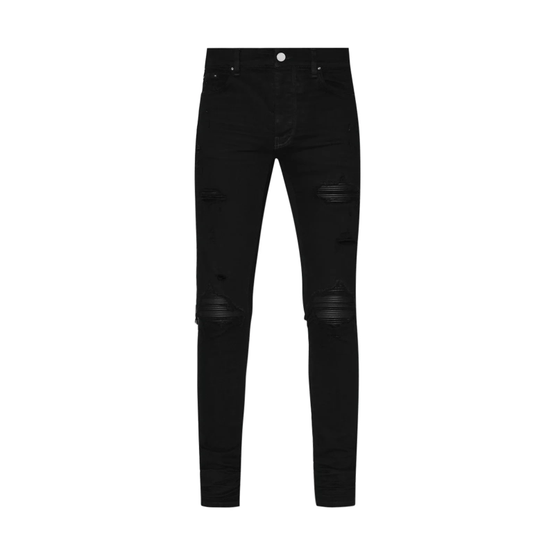 Amiri Leather Knee Distressed Denim OKZY202655