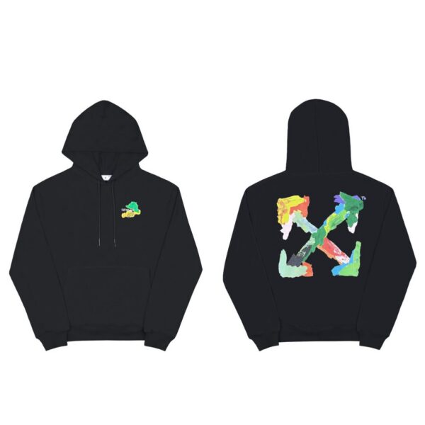 Off White Paint Stroke Arrow Hoodie OKZY2026561