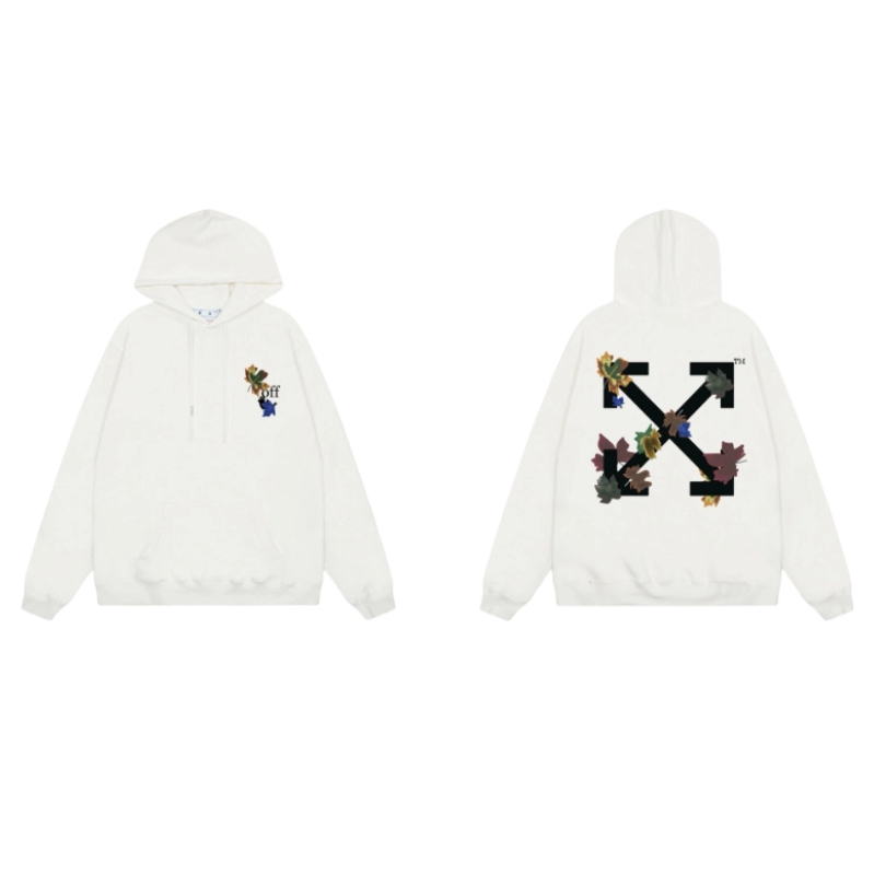 Off White Autumn Leaf Arrow Hoodie OKZY2026563