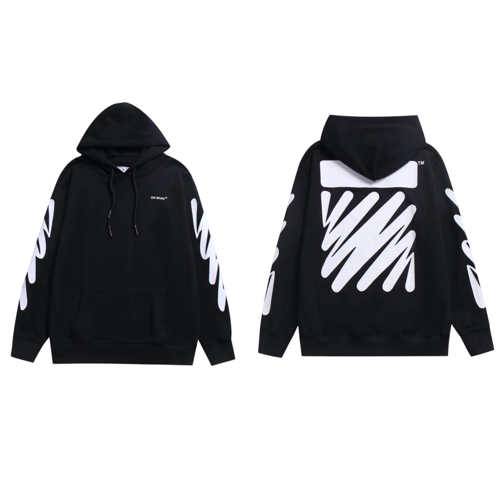 Off White Brush Stroke Logo Hoodie OKZY2026565