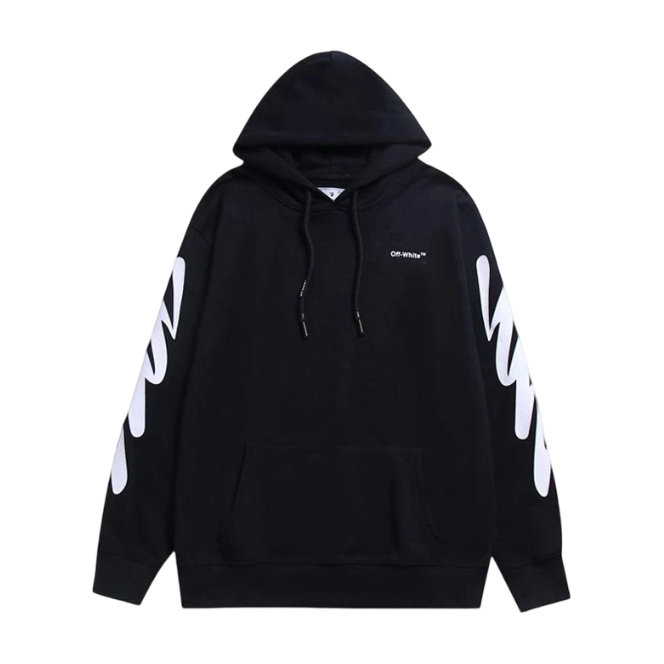 Off White Brush Stroke Logo Hoodie OKZY2026565