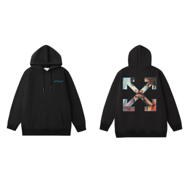 Off White Oil Painting Arrow Hoodie OKZY2026567