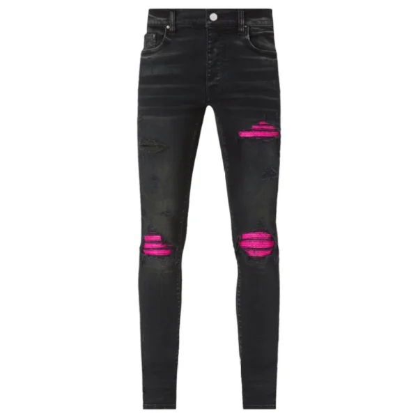 Amiri Pink Biker Skinny Jeans OKZY202656