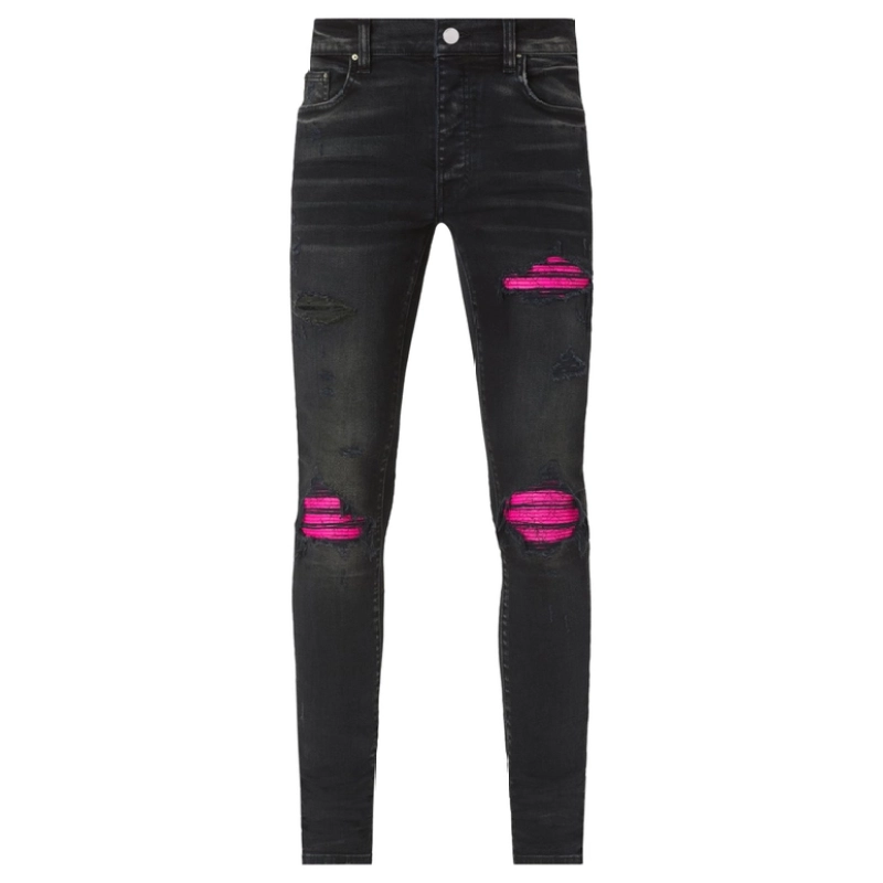 Amiri Pink Biker Skinny Jeans OKZY202656