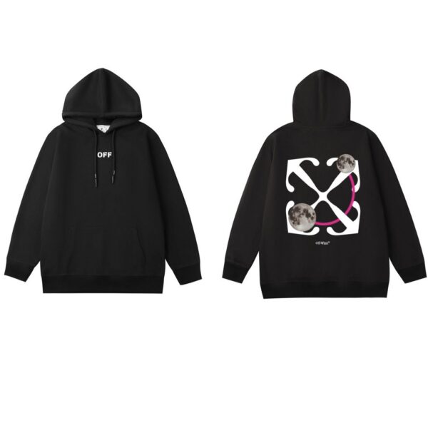Off White Moon Planet Arrow Hoodie OKZY2026570