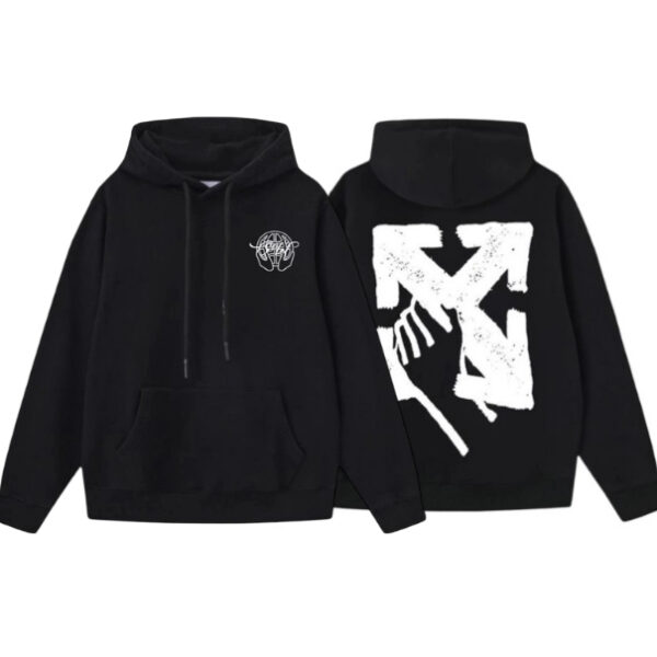 Off White Graffiti Hand Arrow Hoodie OKZY2026574