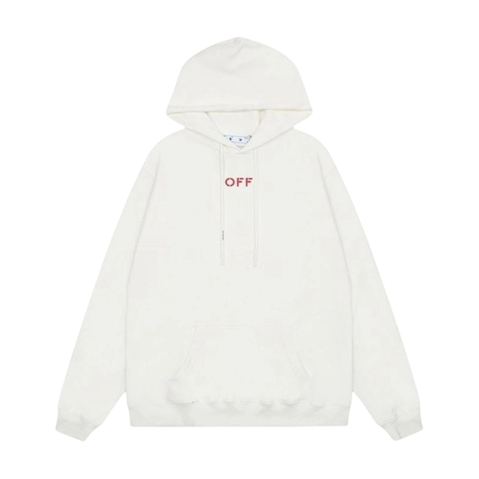 Off White Red Spray Arrow Hoodie OKZY2026575