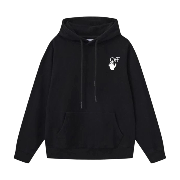 Off White Black Gradient Sunset Arrow Hoodie OKZY2026581