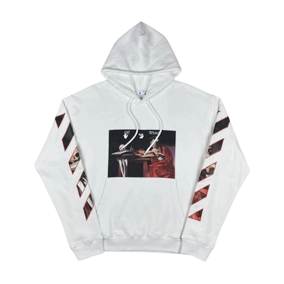 Off White Baroque Painting Arrow Hoodie OKZY2026582