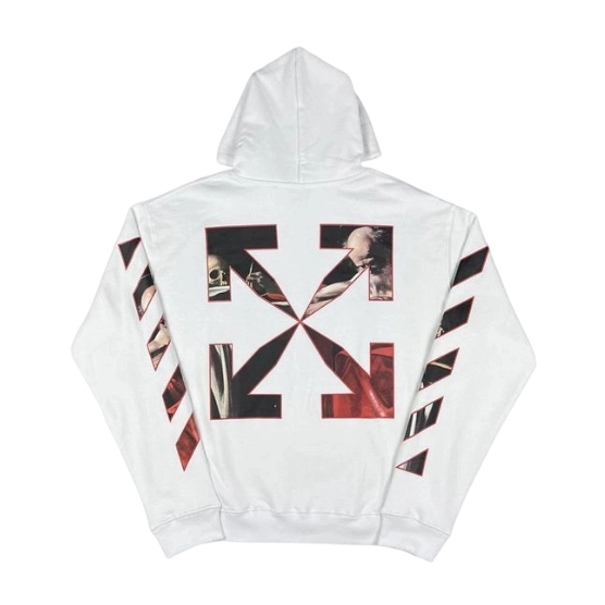 Off White Baroque Painting Arrow Hoodie OKZY2026582