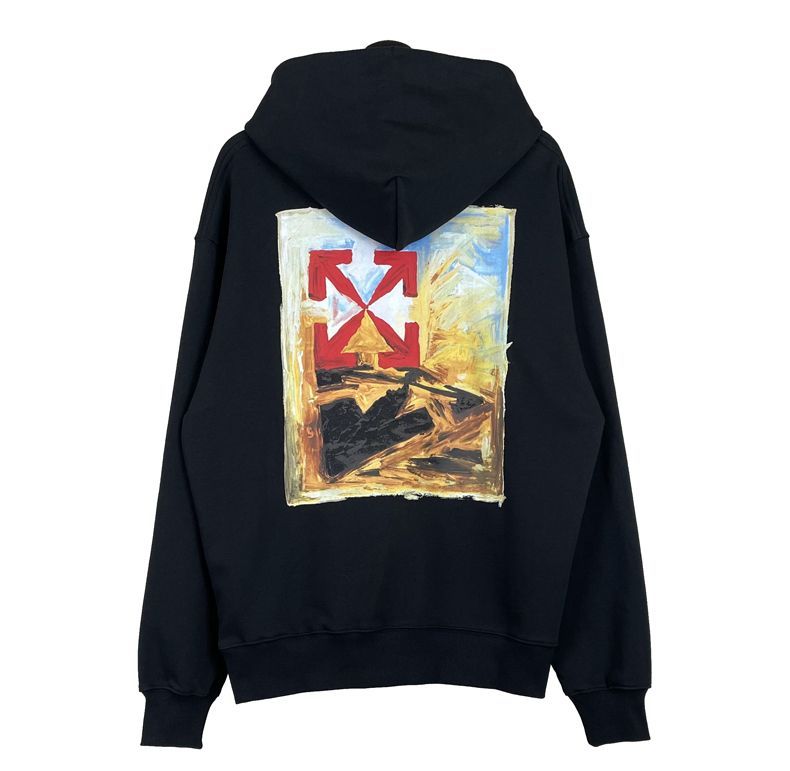Off White Van Gogh Style Arrow Hoodie OKZY2026585