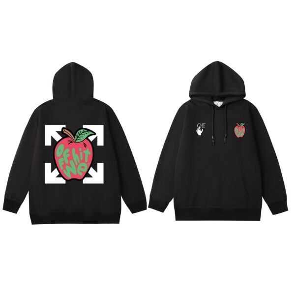 Off White Apple Graphic Hoodie OKZY2026590