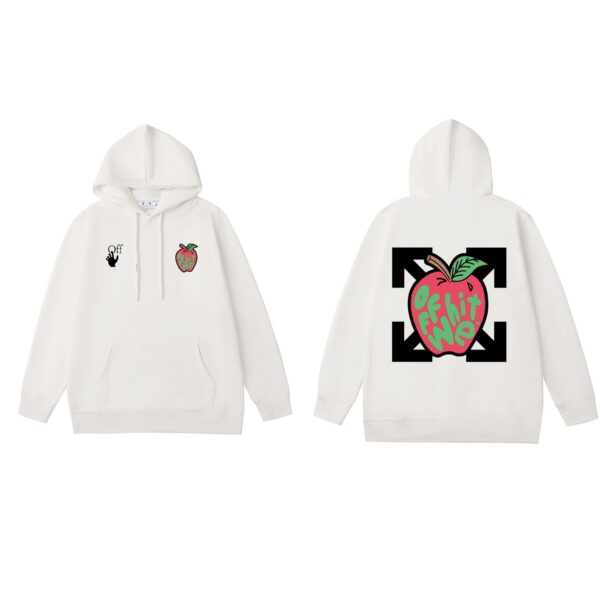 Off White White Apple Hoodie OKZY2026592