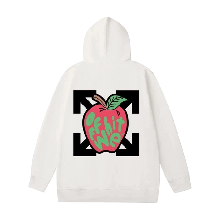 Off White White Apple Hoodie OKZY2026592