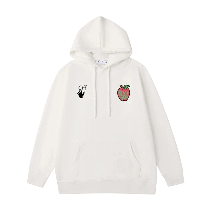 Off White White Apple Hoodie OKZY2026592