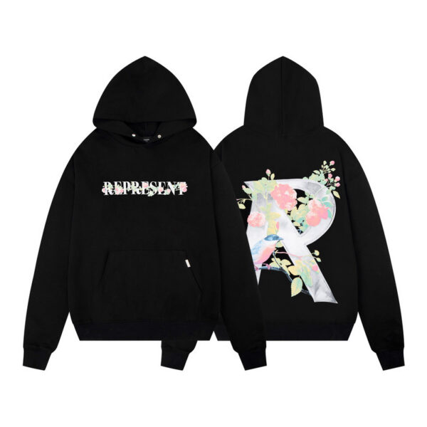 Represent Floral Bird R Logo Hoodie OKZY2026598