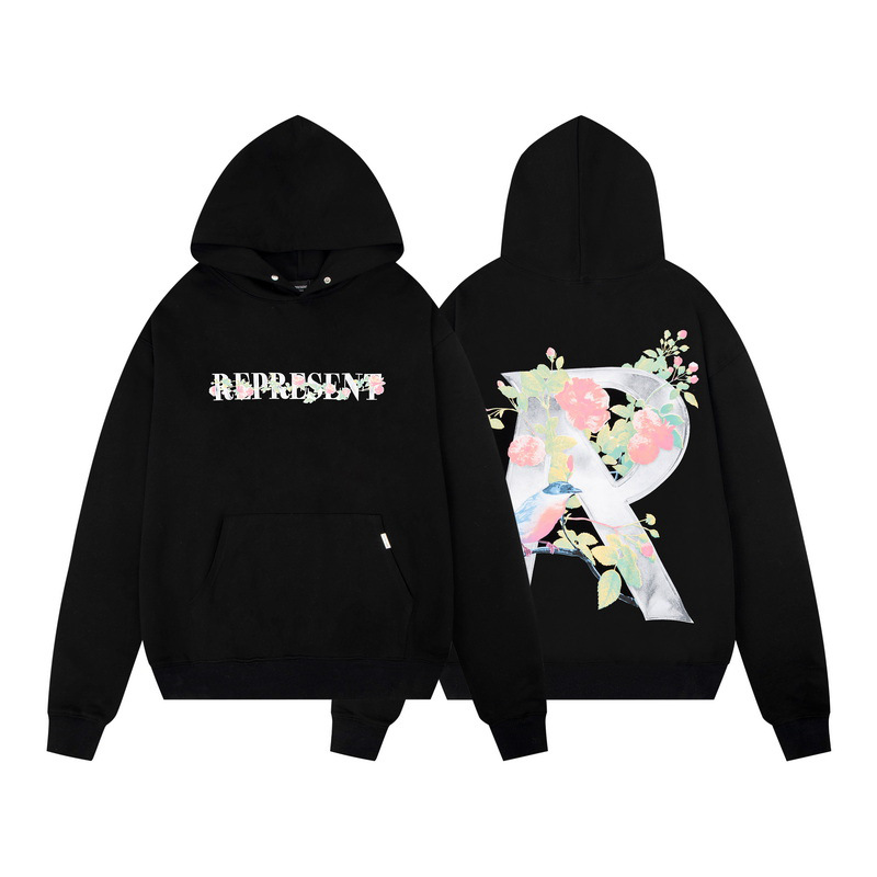 Represent Floral Bird R Logo Hoodie OKZY2026598
