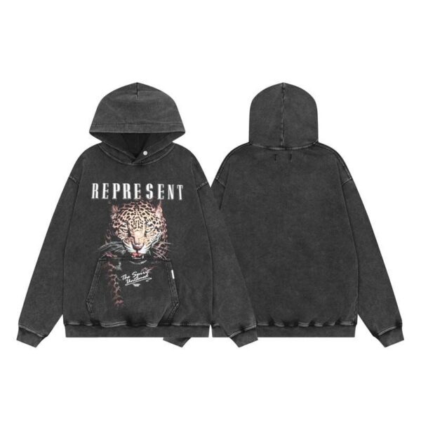 Represent Leopard Print Hoodie OKZY2026600