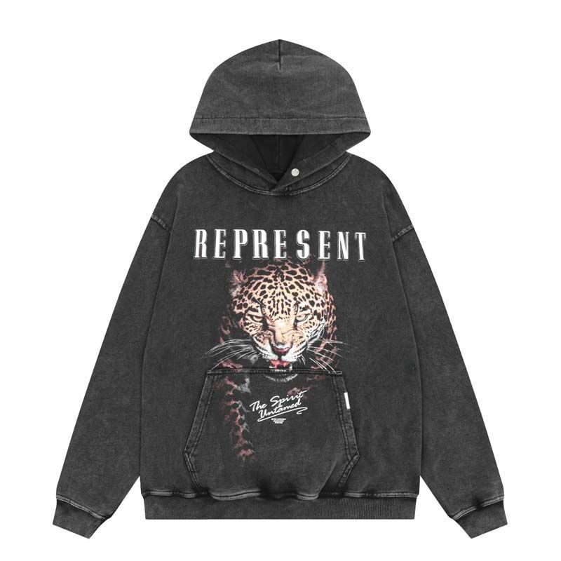 Represent Leopard Print Hoodie OKZY2026600