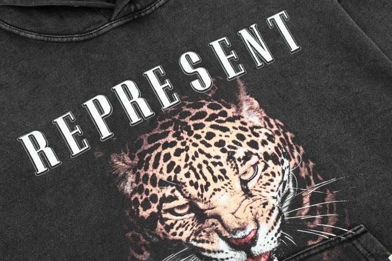 Represent Leopard Print Hoodie OKZY2026600