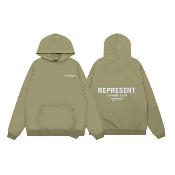 Represent Owners Club Sage Green Hoodie OKZY2026617