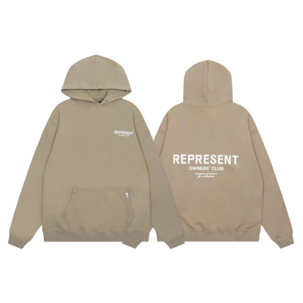 Represent Owners Club Khaki Hoodie OKZY2026618