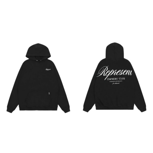 Represent Owners Club Script Black Hoodie OKZY2026621