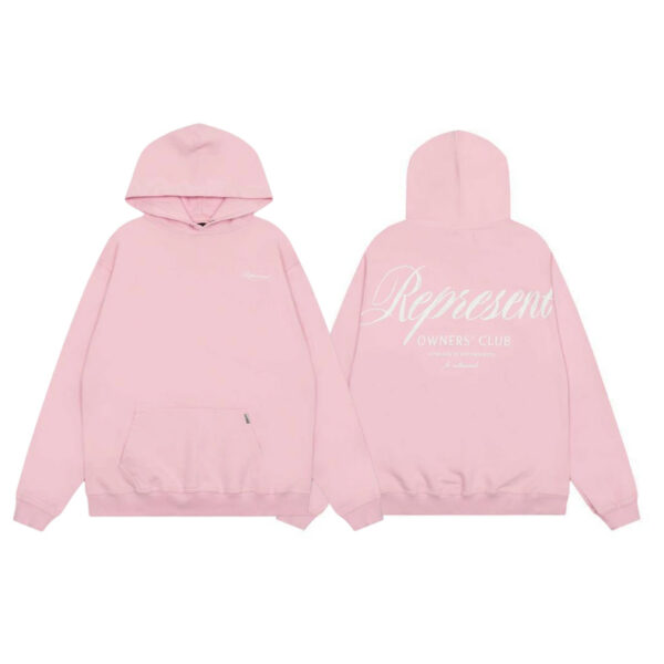 Represent Owners Club Script Pink Hoodie OKZY2026622
