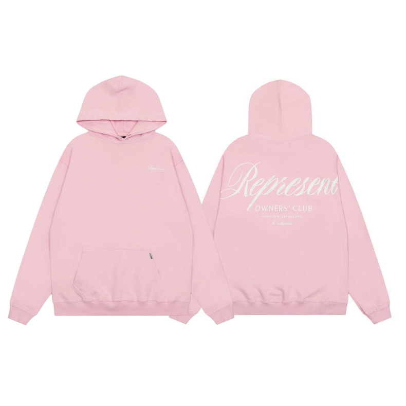 Represent Owners Club Script Pink Hoodie OKZY2026622