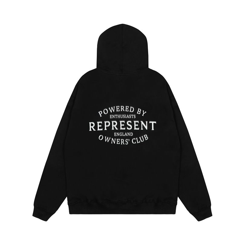 Represent Owners Club England Black Hoodie OKZY2026623