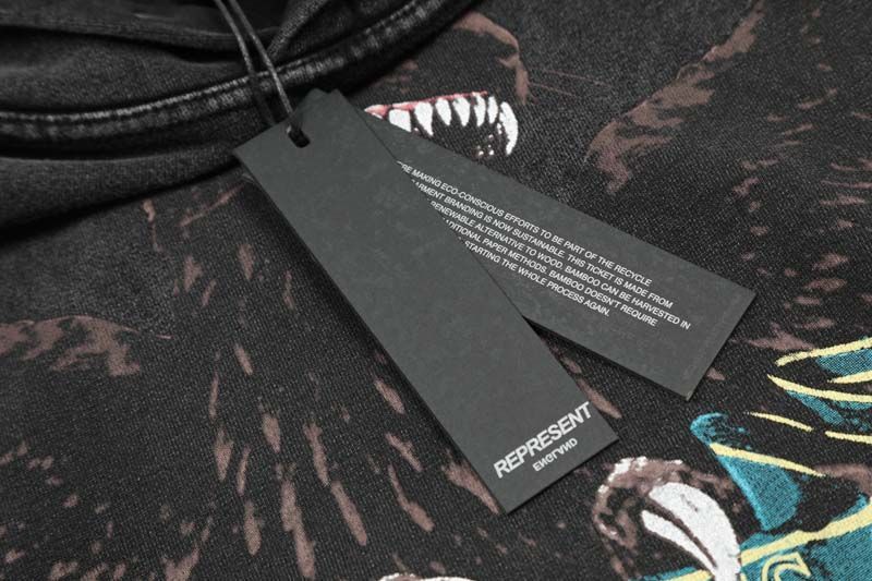 Represent Fearless Griffin Vintage Washed Hoodie OKZY2026626