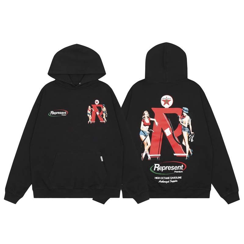 Represent Gasoline Pinup Girl Hoodie OKZY2026628
