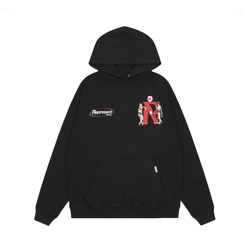 Represent Gasoline Pinup Girl Hoodie OKZY2026628