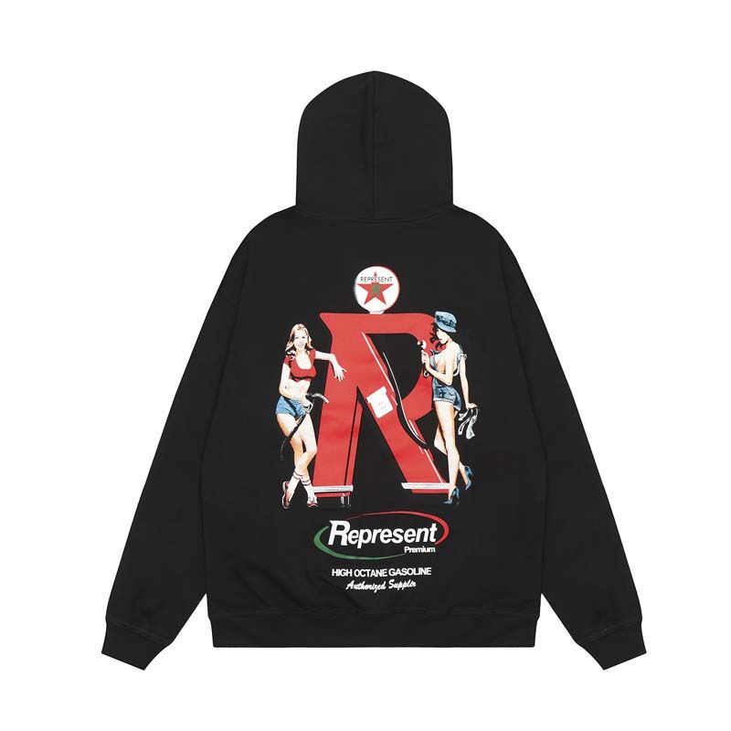 Represent Gasoline Pinup Girl Hoodie OKZY2026628