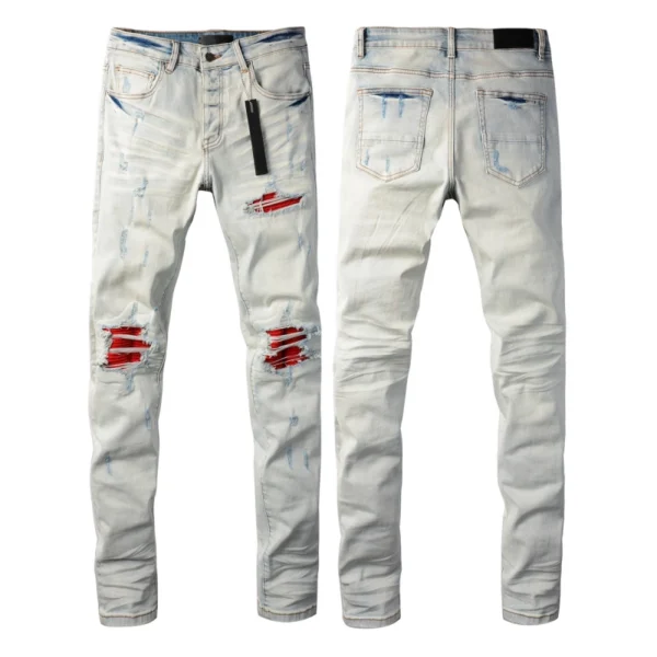 Amiri Red Liner Vintage Wash Jeans OKZY202662