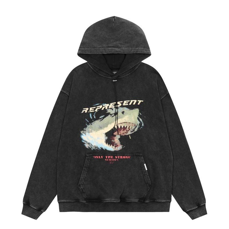 Represent Shark Vintage Washed Hoodie OKZY2026630