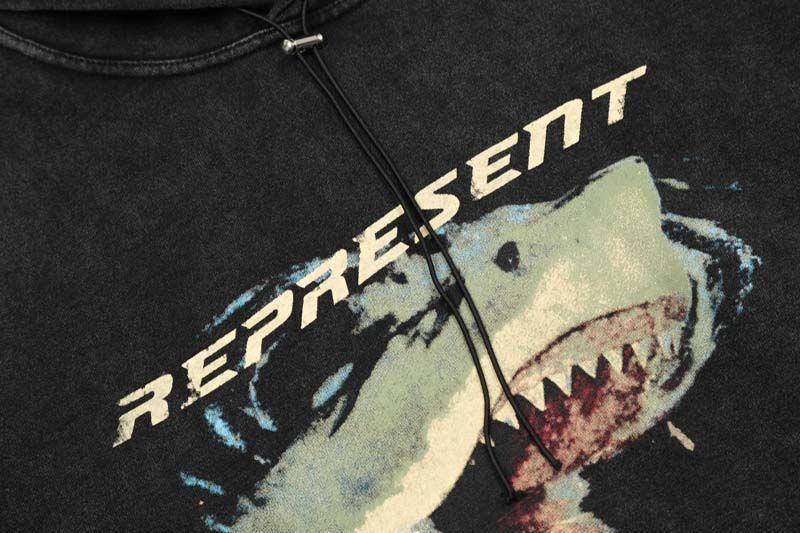 Represent Shark Vintage Washed Hoodie OKZY2026630
