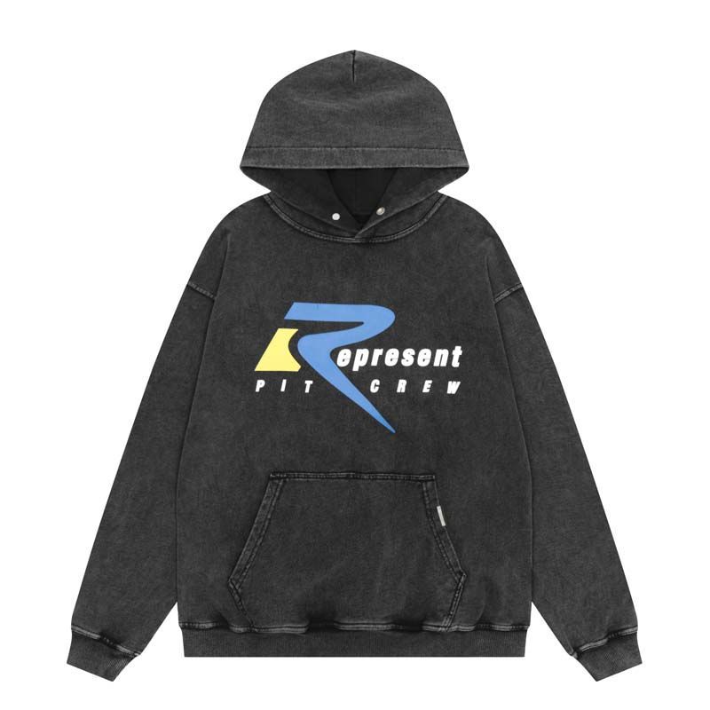 Represent Pit Crew Vintage Washed Hoodie OKZY2026632