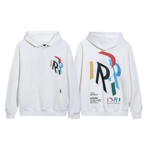 Represent Colorful 3D R Logo Hoodie OKZY2026635
