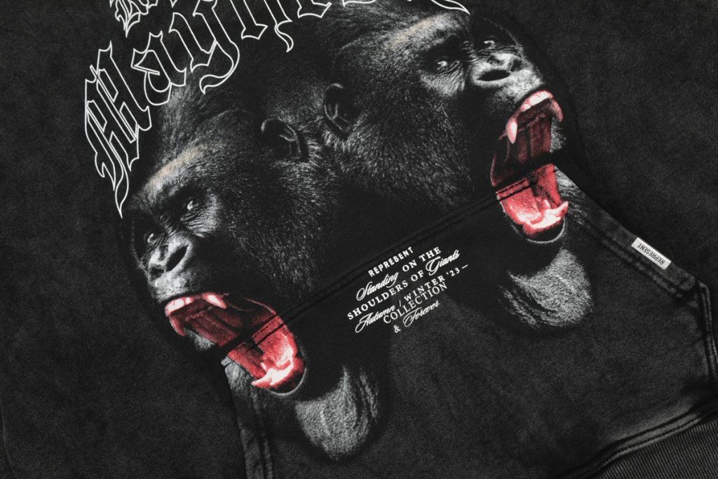 Represent Gorilla Print Hoodie OKZY2026636