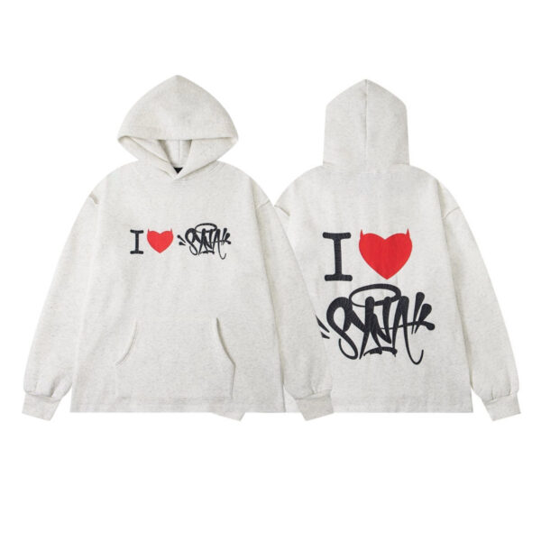 Syna World I Love Syna Heather Grey Hoodie OKZY2026649