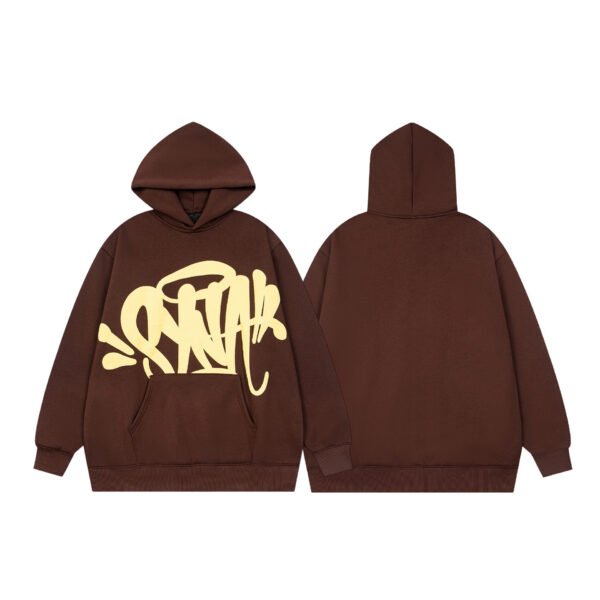 Syna World Big Graffiti Brown Hoodie OKZY2026656