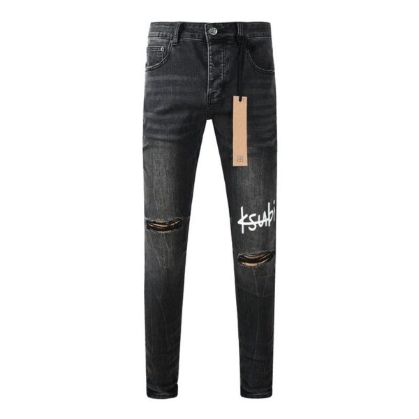 Ksubi Graffiti Print Black Wash Jeans OKZY202665