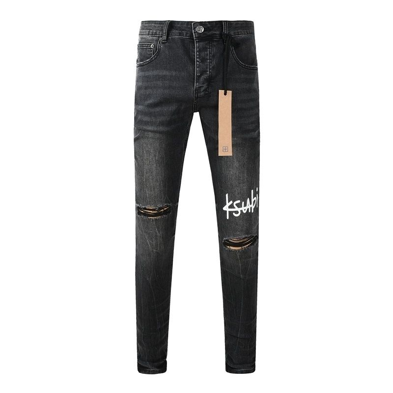 Ksubi Graffiti Print Black Wash Jeans OKZY202665