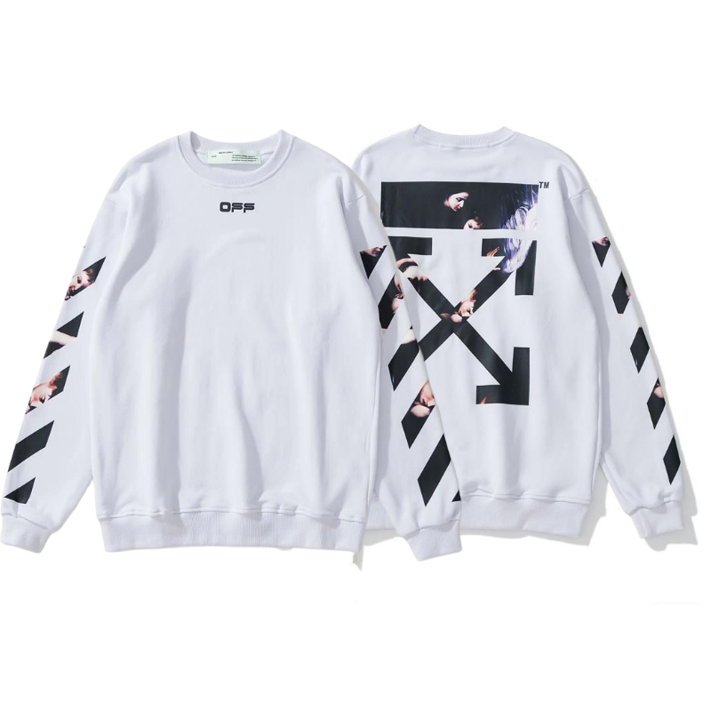 Off White Angel Arrow White Sweatshirt OKZY2026664